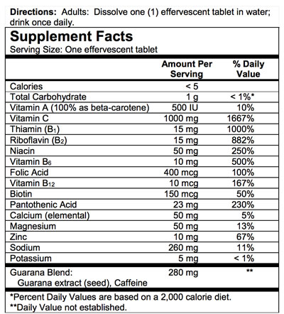 berocca usa ingredients