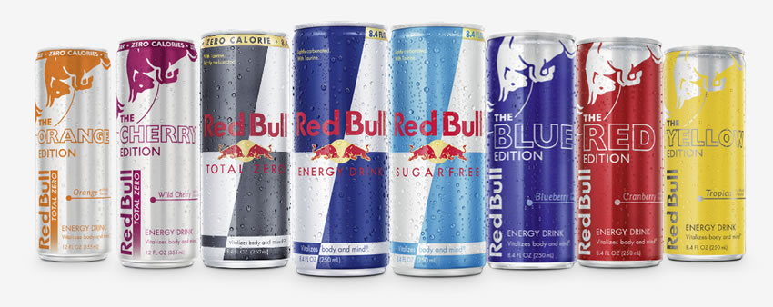 red bull product line