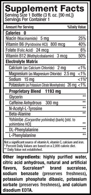 redline energy drink caffeine content